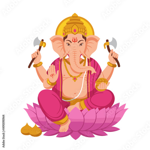 A rich gallery showcasing Hindu deity Ganesha, combining traditional and modern vector art.