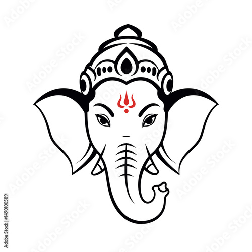 A mix of full-body and portrait Ganesha artworks with diverse artistic expressions from line art to full color.