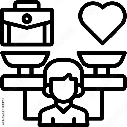 Work-Life Balance Icon
