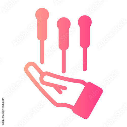 acupuncture gradient icon