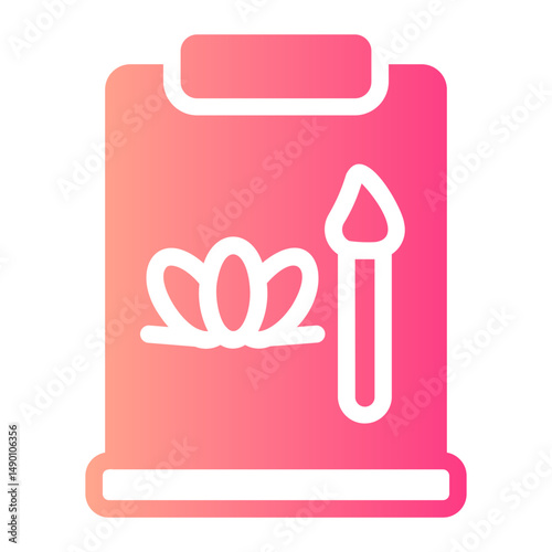 art therapy gradient icon