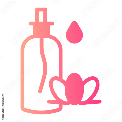 essential oil therapy gradient icon
