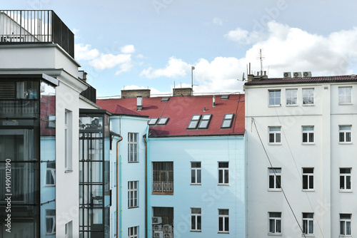 Modern czech architecture with retro elements