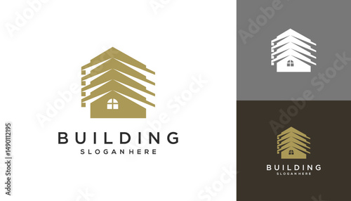 Gold building and architecture vector design inspirations.