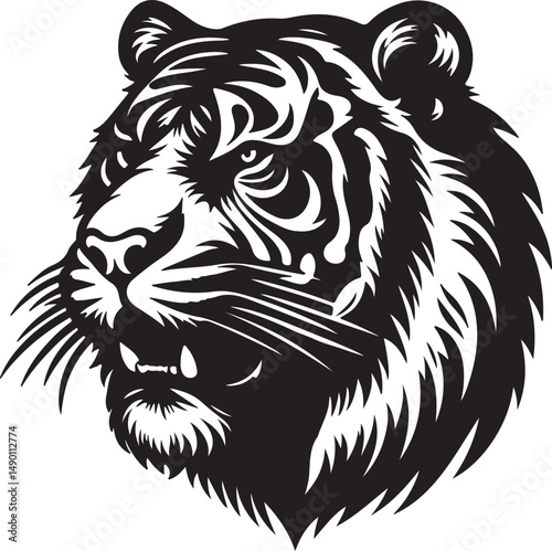 Wallpaper Mural Tiger Silhouette Torontodigital.ca