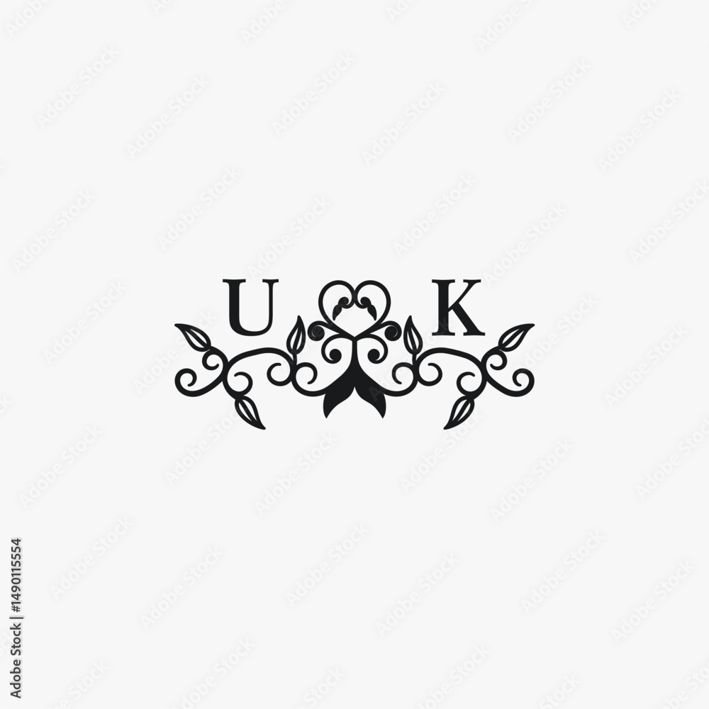UK Initials Wedding Logo Vector Art Icons and Graphics UK Initials Wedding Logo Vector Art Icons and Graphics