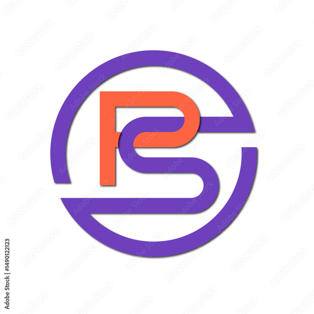 Web line modern color full letter logo design Web line modern color full letter logo design