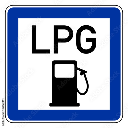 LPG und Schild