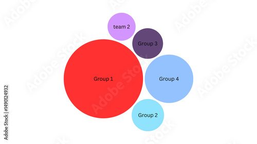 business data illustration with circles