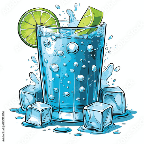 cold soda drink vector for design purposes