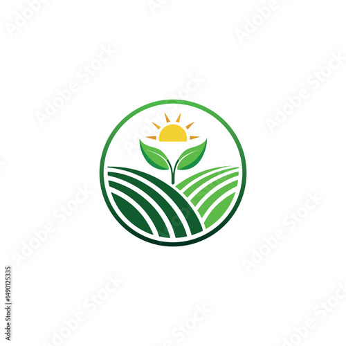 agriculture logo design vector 