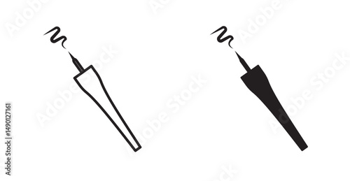 Eyeliner brush icon