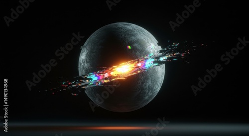 Abstract explosion celestial object