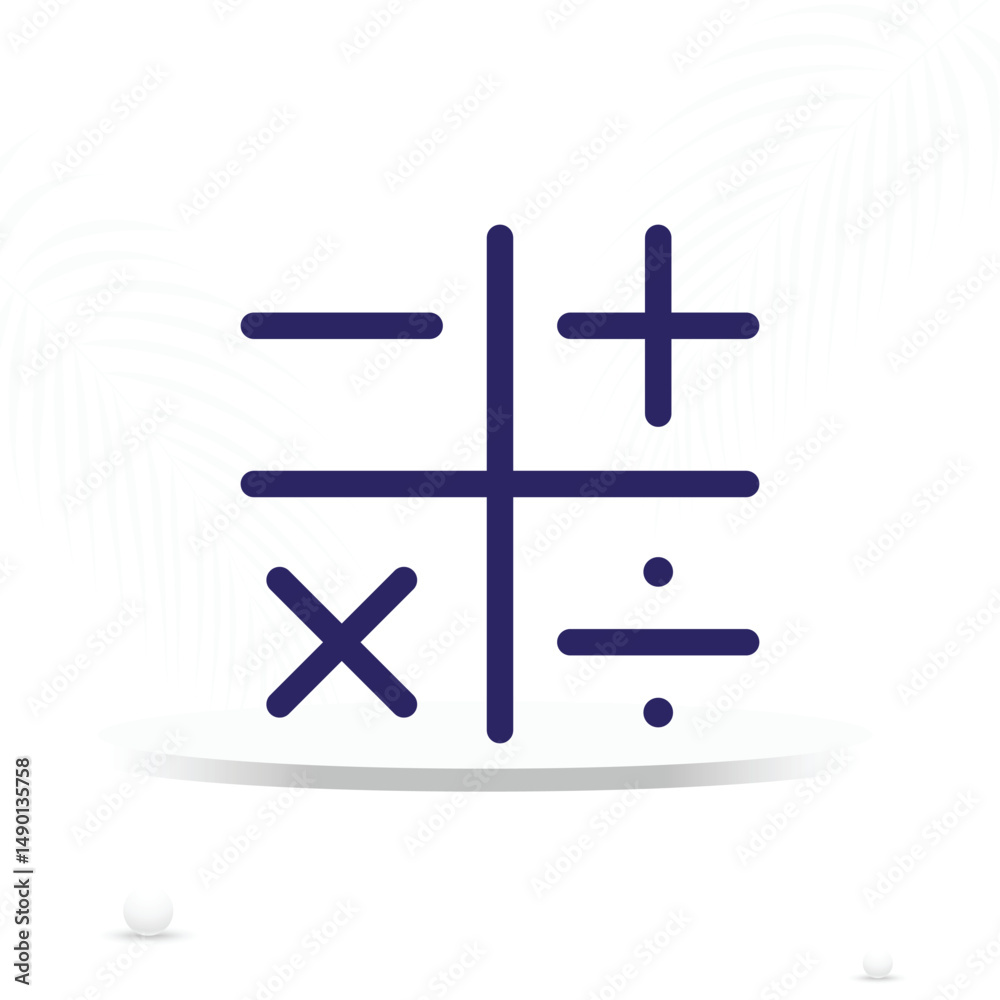 Obraz premium calculator icon outline