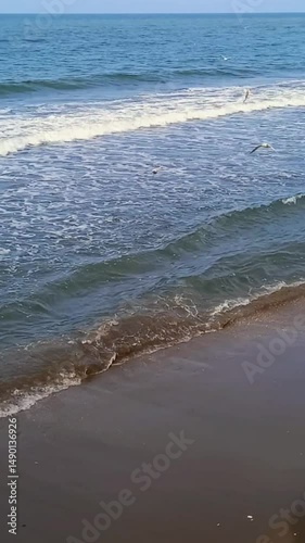 Wallpaper Mural Waves on the beach, Black sea coast  Torontodigital.ca
