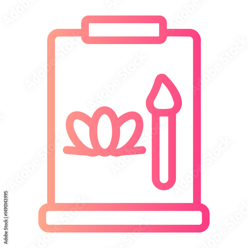 art therapy gradient icon