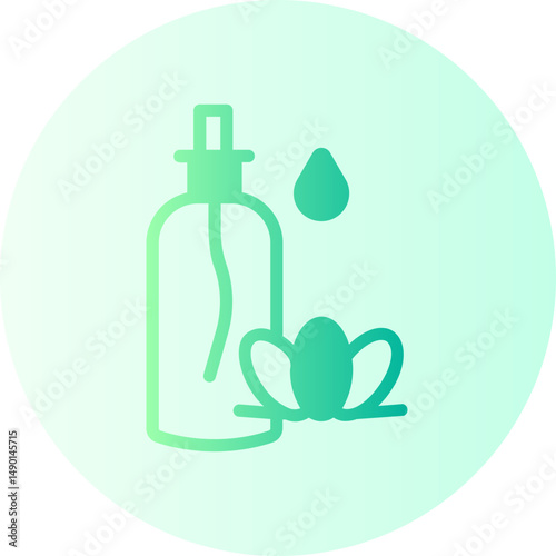 essential oil therapy gradient icon