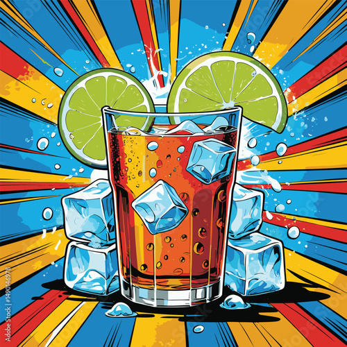 cold soda drink vector for design purposes