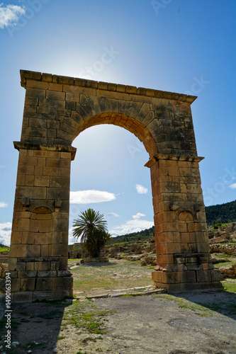 L'area archeologica di Phradi Majus con i resti dell'antico insediamento Romano. Sousse Governorate, Tunisia