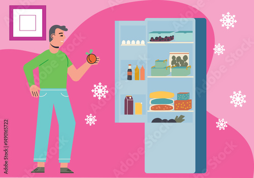 Fridge Concept Illustration