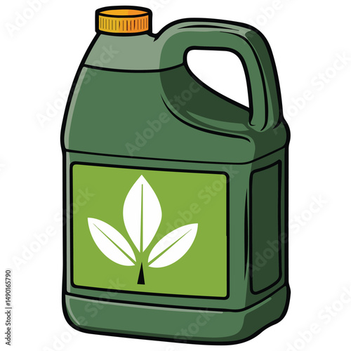 Liquid fertilizer canister icon isolated vector illustration on white background