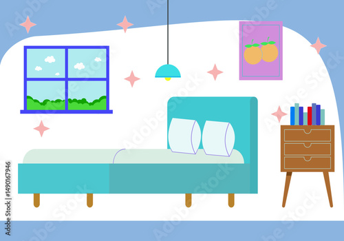 Bed Concept Illustration