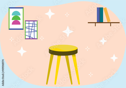 Stool Concept Illustration