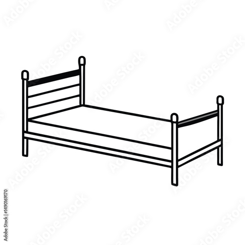 wooden bed frame