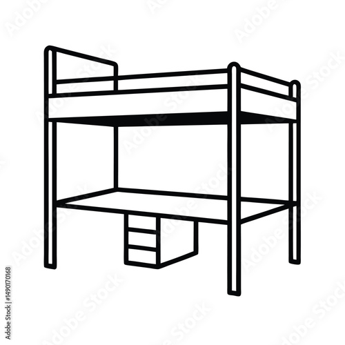 bunk bed with desk combo