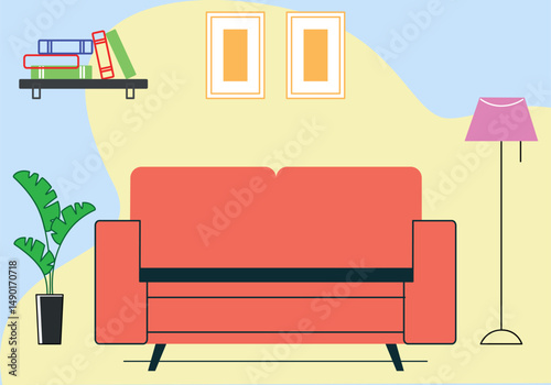 Sofa Concept Illustration