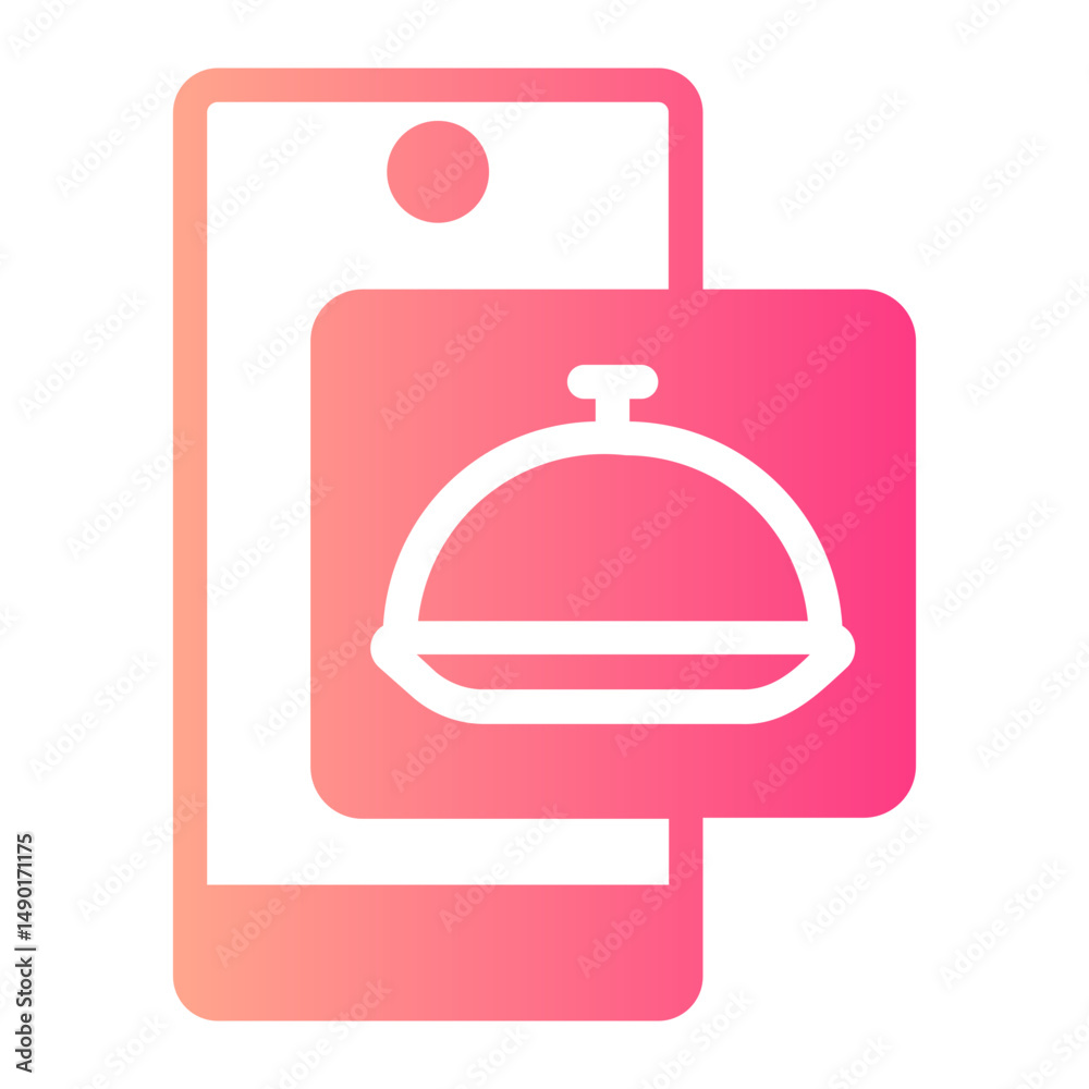 Obraz premium order online gradient icon