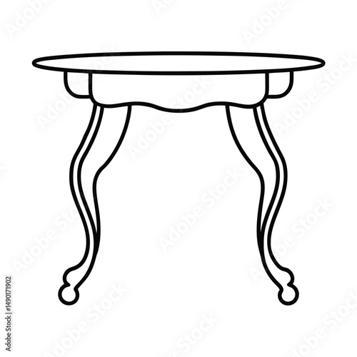 classic clawfoot table furniture art