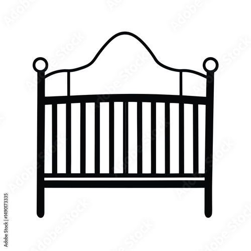 modern baby crib