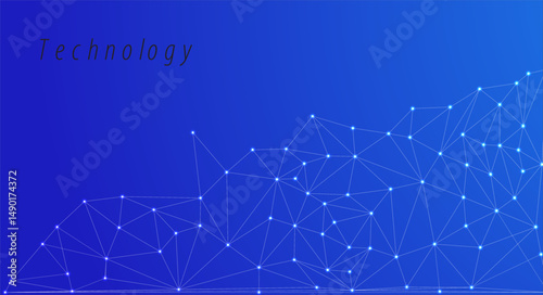 Low Poly Background on Dark Blue Gradient – Modern, Geometric, and Minimalist Abstract Design for Digital Art, 3D Modeling, Wallpapers, and Futuristic Graphics	