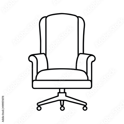 executive chair silhouette