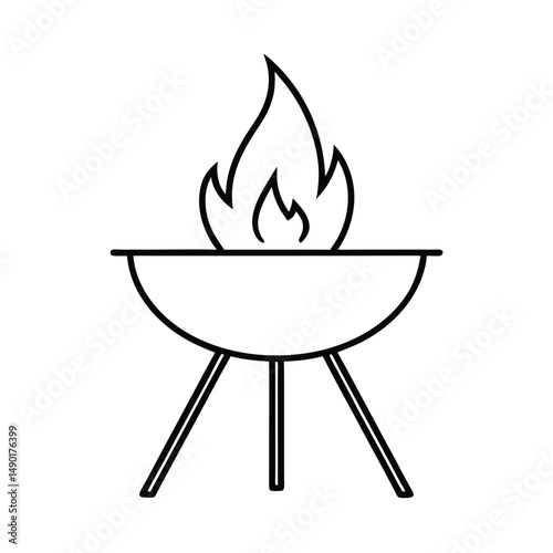 fire pit table drawing