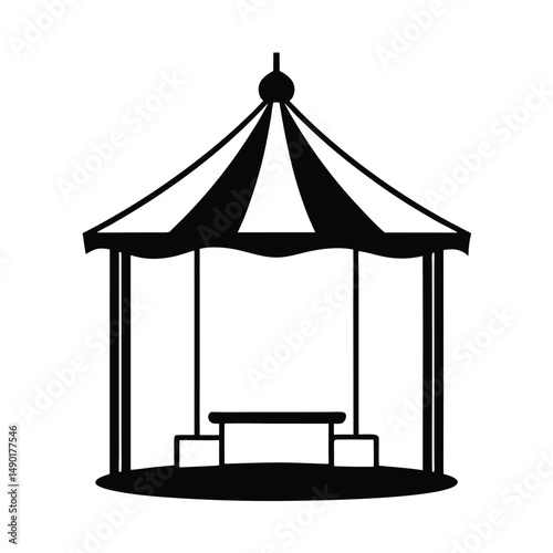 comfortable gazebo swing