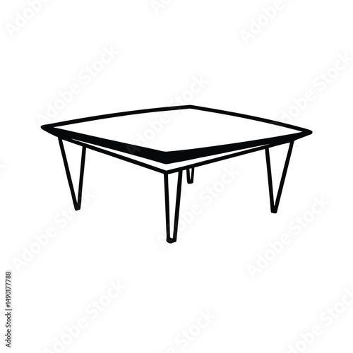 glass coffee table minimalist