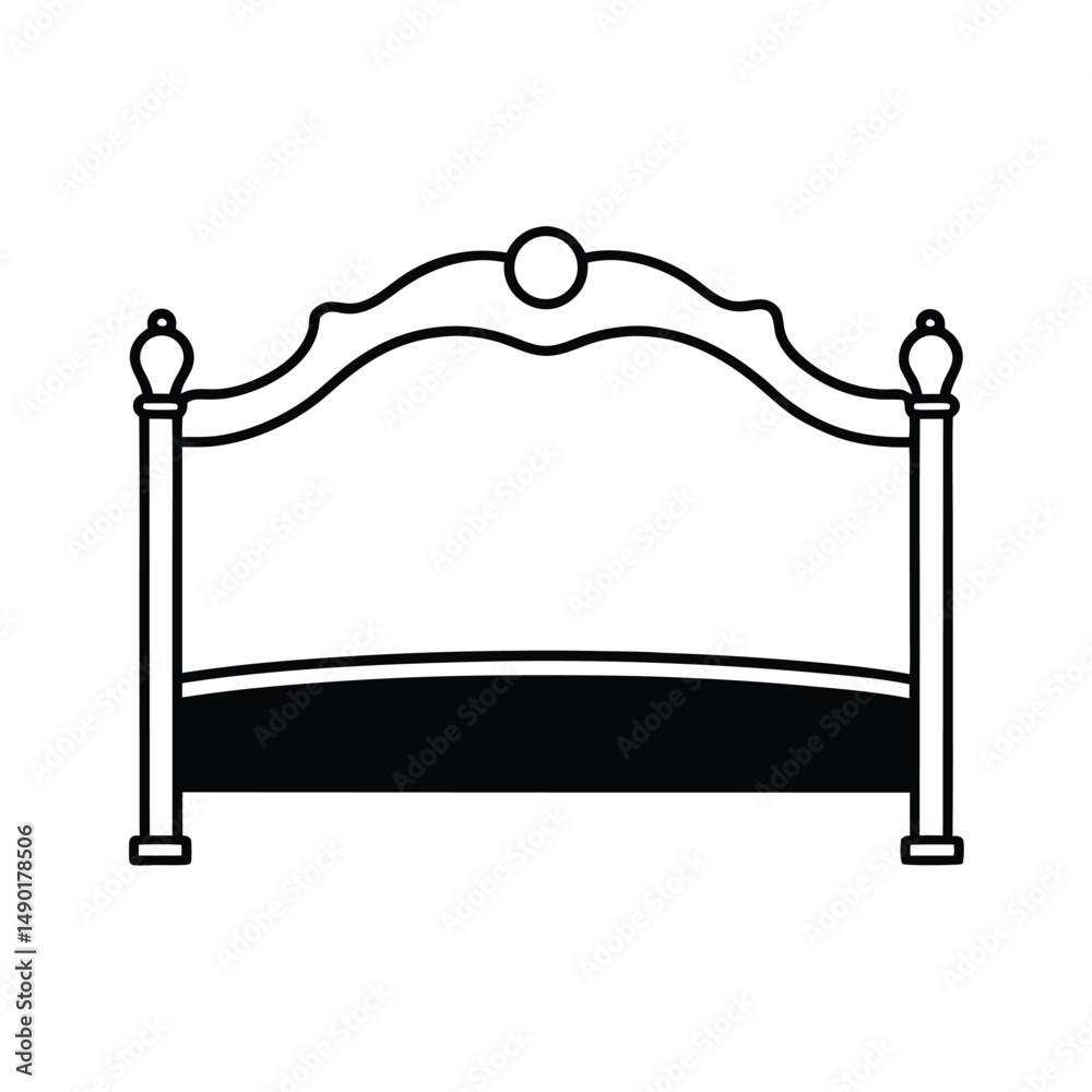 Obraz premium headboard upholstered style