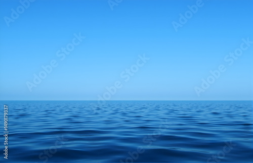 Wallpaper Mural Vast Blue Ocean under Clear Sky Torontodigital.ca