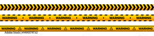 Caution stripe vector illustration with yellow and black diagonal lines. High-contrast hazard design for construction sites road safety alerts restricted zones and dangerous area warnings.