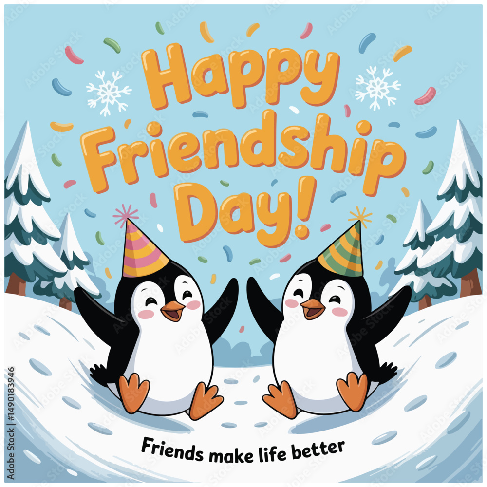 Fototapeta premium International Day of Friendship flyer 12.eps