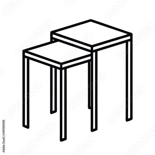 nesting tables elegant stacking tables set