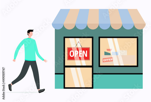 Shop Concept Illustration