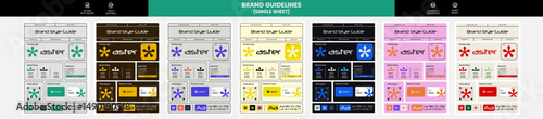 Minimal Single Page Brand Guideline Template, One Page Brand Style Guide, Brand Style Guideline, Brand Guideline