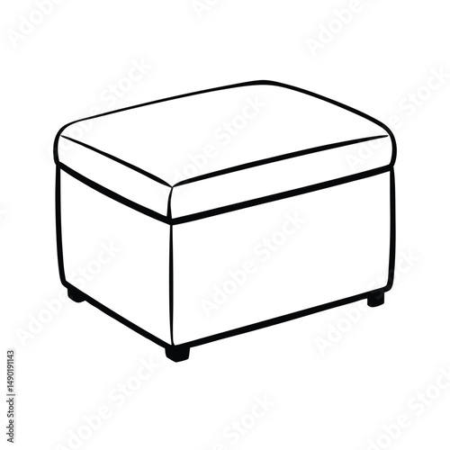 storage ottoman square shape
