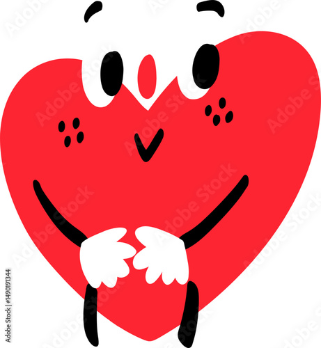 Laughing And Crying Love Mascot Art