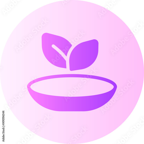 vegan gradient icon