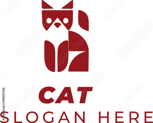 Deep Crimson Lucky Cat — Rich Fortune Charm