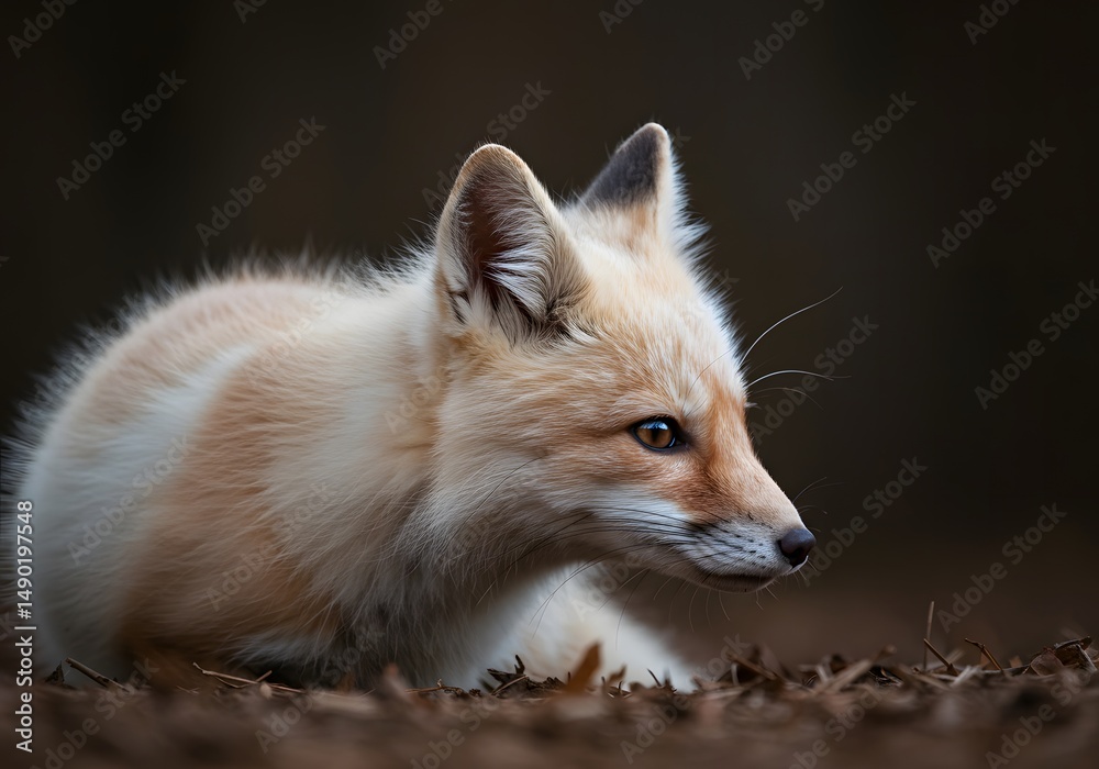 Fototapeta premium Albino Fox Portrait
